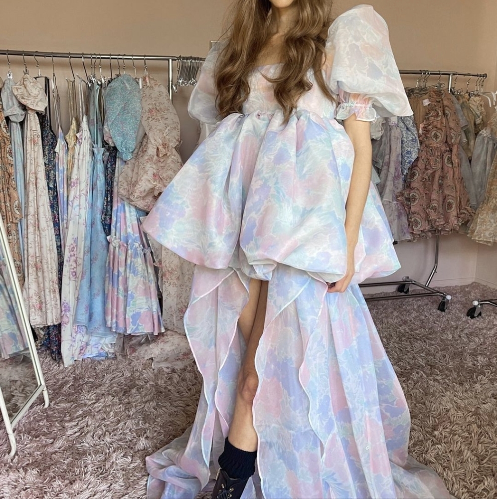 EUC XL Watercolor Fairytale Gown